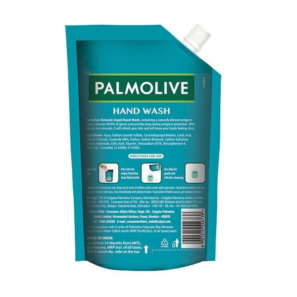 Palmolive Sea Mineral Liquid Hand Wash Pouch 750 ml