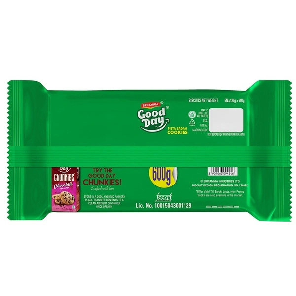 Britannia Pista Badam Good Day Biscuits 600 g