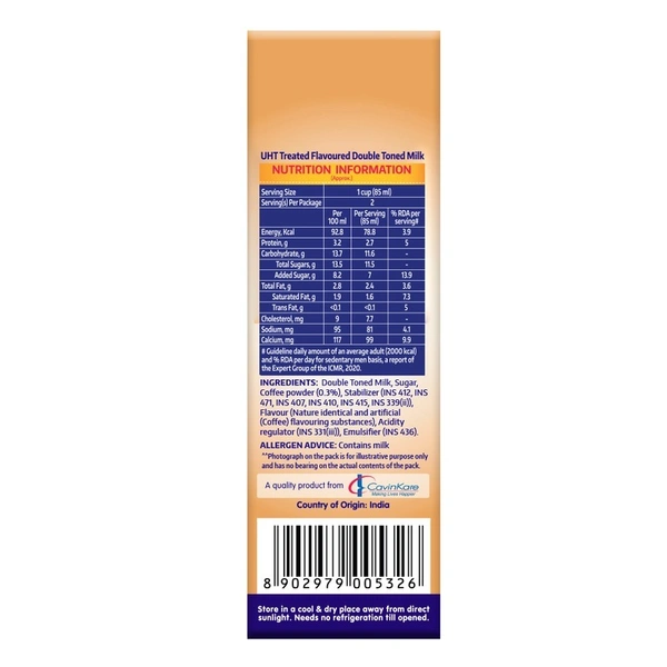Cavin's Cold Coffee Tetra Pack 180 ml