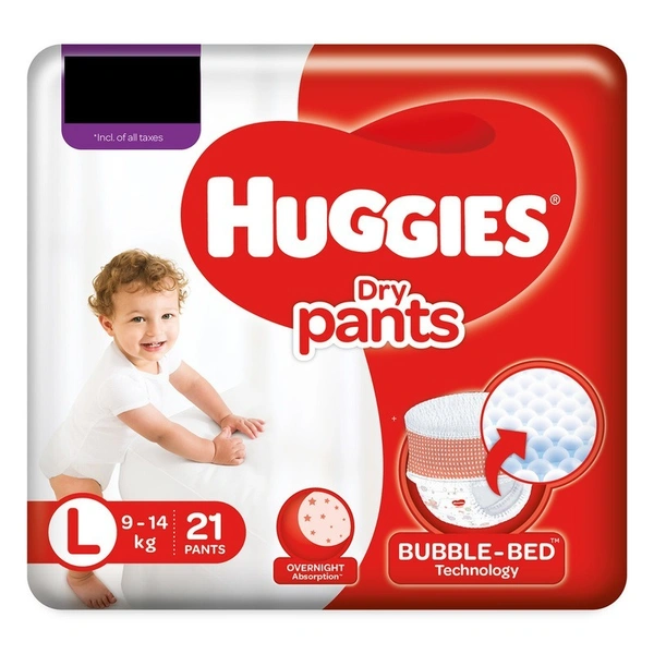 Huggies Large Dry Diaper Pants 21 N