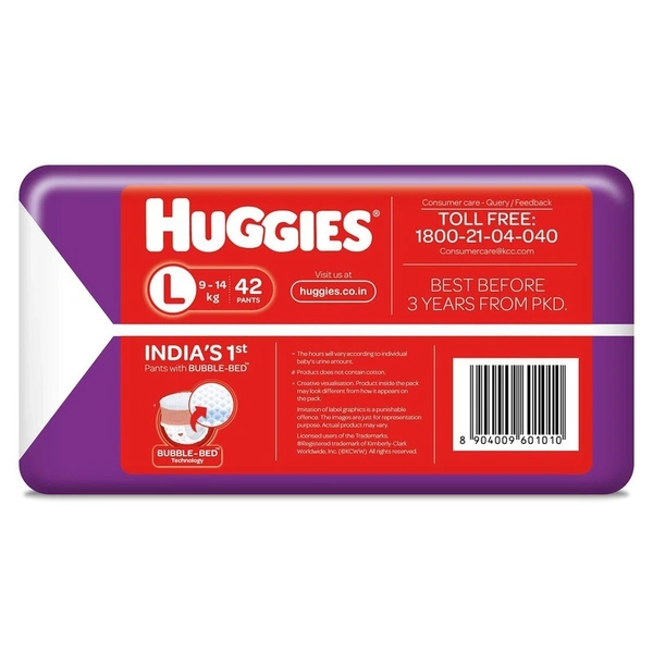 Huggies Large Dry Diaper Pants 21 N