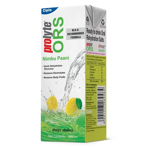 Prolyte ORS Nimbu Paani 200 ml