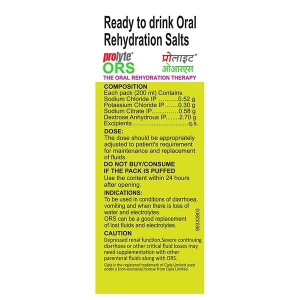 Prolyte ORS Nimbu Paani 200 ml