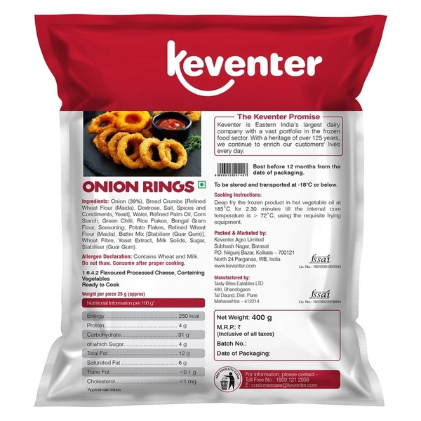 Keventer Crispy Onion Ring 400 g