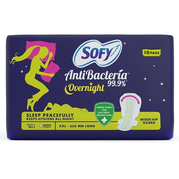 Sofy Anti Bacteria Overnight XXL Sanitary Pads 10 N