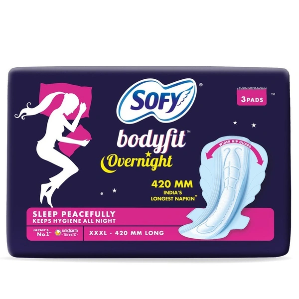 Sofy Bodyfit Overnight XXXL Sanitary Pads 3 N