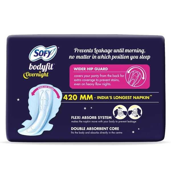 Sofy Bodyfit Overnight XXXL Sanitary Pads 3 N