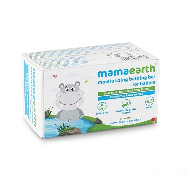 Mamaearth Moisturizing Bath Baby Soap 2ux75g