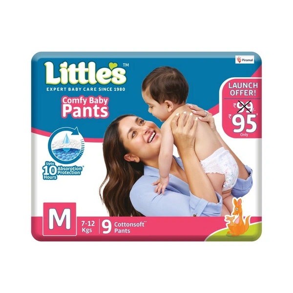 Little's Medium Diapers Mid Size Pack 9 N