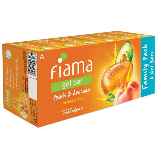 Fiama Peach & Avacado Soap 6 N (125 g Each)