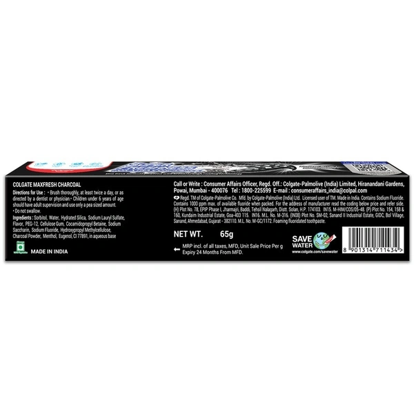 Colgate Max Fresh Charcoal 65 g