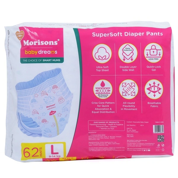 Morisons Super Soft Large Diaper Pants 62 N