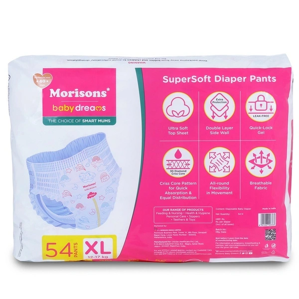 Morisons Super Soft XL Diaper Pants 54 N