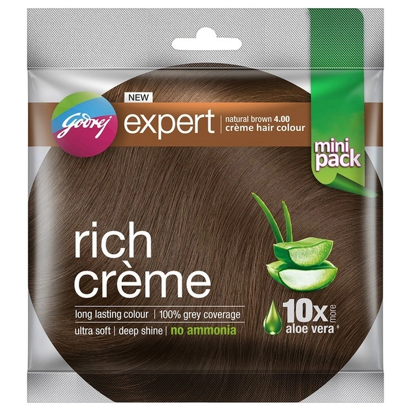 Godrej Expert Creme Natural Brown Hair Colour 20 g + 20 ml