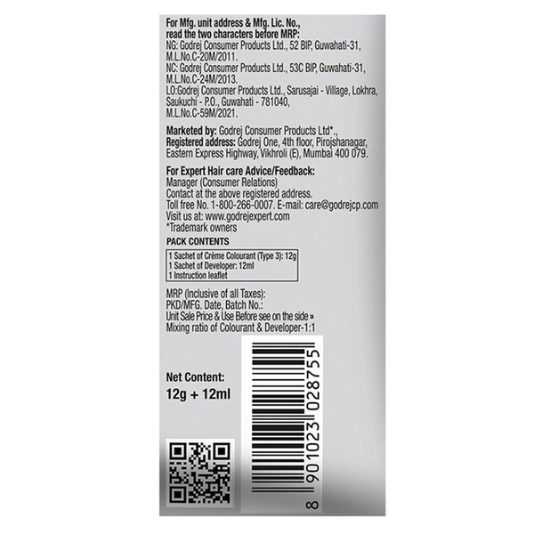 Godrej Expert Creme Natural Brown Hair Colour 20 g + 20 ml