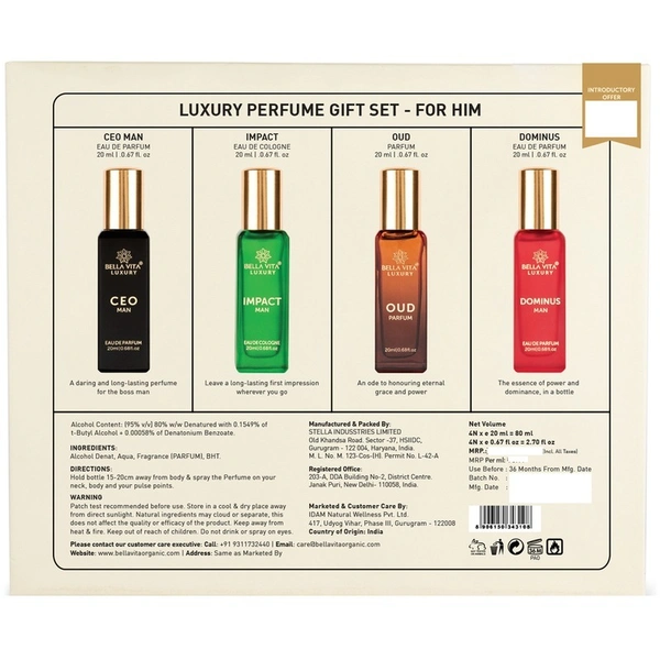 Bellavita Luxury gift Set For Him 80 ml