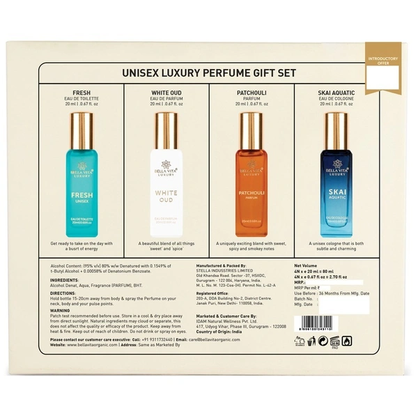 Bellavita Luxury gift Set For Unisex 80 ml