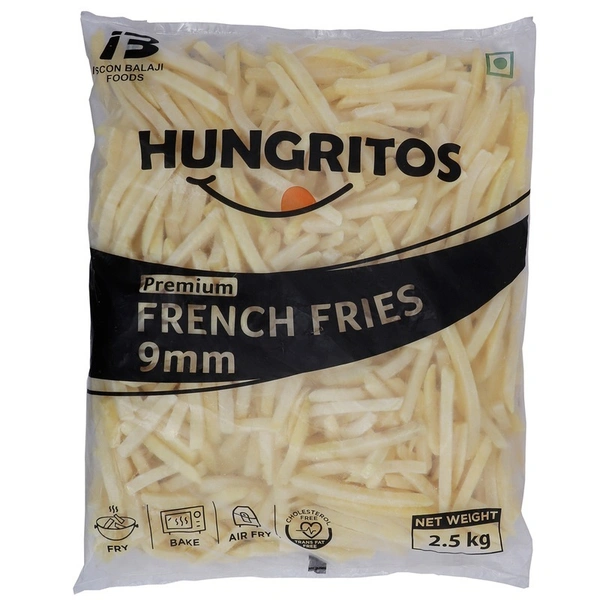 Hungritos 9 mm Frozen French Fries 2.5 kg