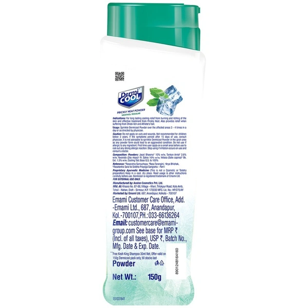 Dermicool Menthol Prickly Heat Powder 400 g