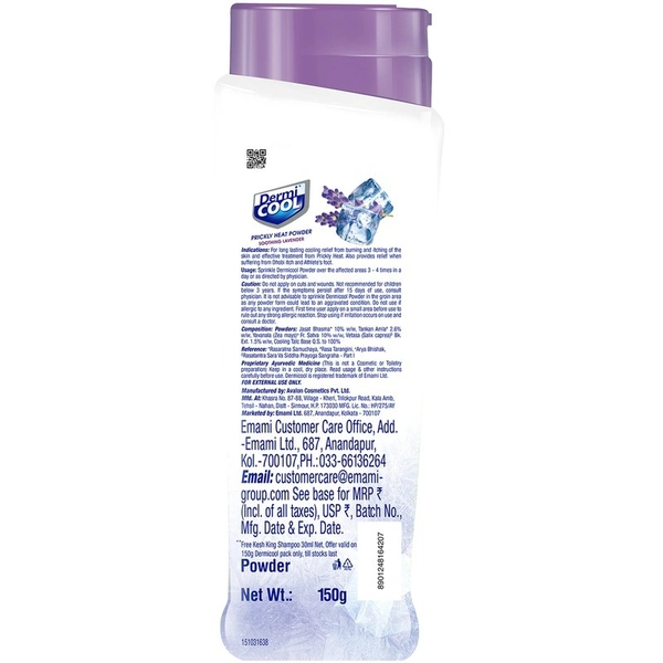 Dermicool Lavender Prickly Heat Powder 150 g