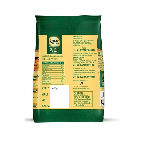 Oleev Kitchen Premium Penne Pasta 400 g