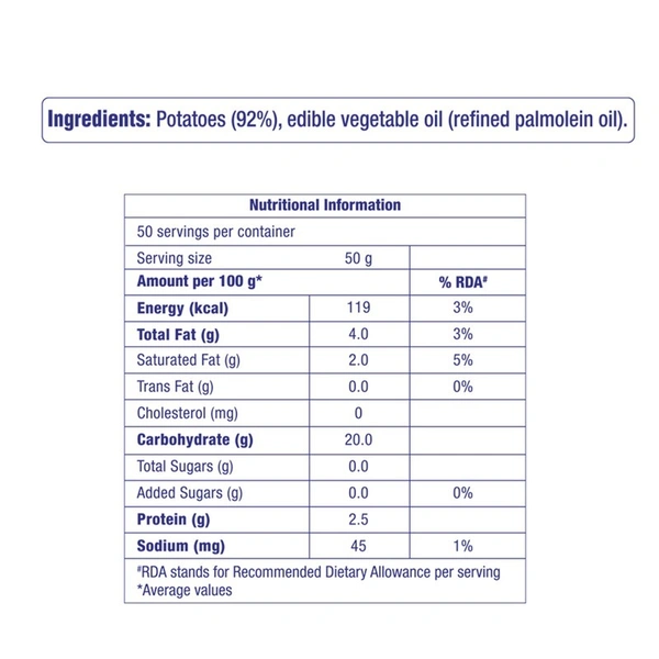 Amul 9 mm Innovita French Fries 2.5 kg