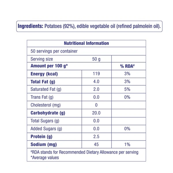 Amul 6 mm Innovita French Fries 2.5 kg