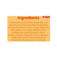 Britannia Treat Orange Creme Flavored Wafers Biscuit 55 g