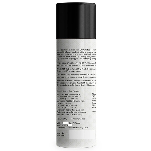 Bellavita Luxury White Oud Deo 150 ml