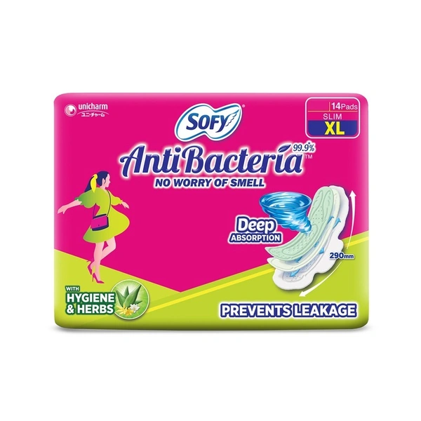Sofy Antibacteria XL Sanitary Pads 14 N
