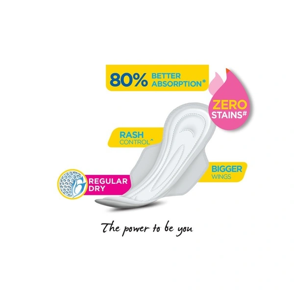 Comfy Snug Fit Regular Dry Sanitary Pads 6 N