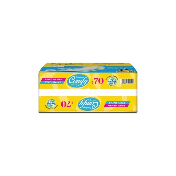 Comfy Snug Fit Regular Dry Sanitary Pads 18 N
