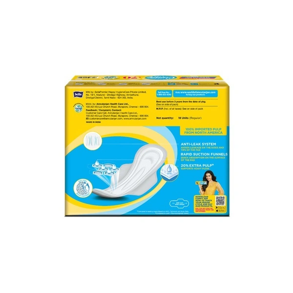 Comfy Snug Fit Regular Dry Sanitary Pads 18 N