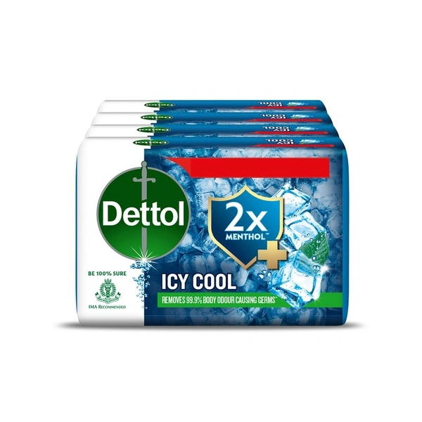 Dettol Icy Cool Soap 4 N (100 g Each)