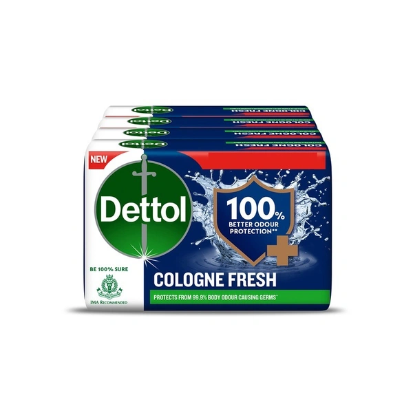Dettol Cologne Fresh Soap 4 N (150 g Each)