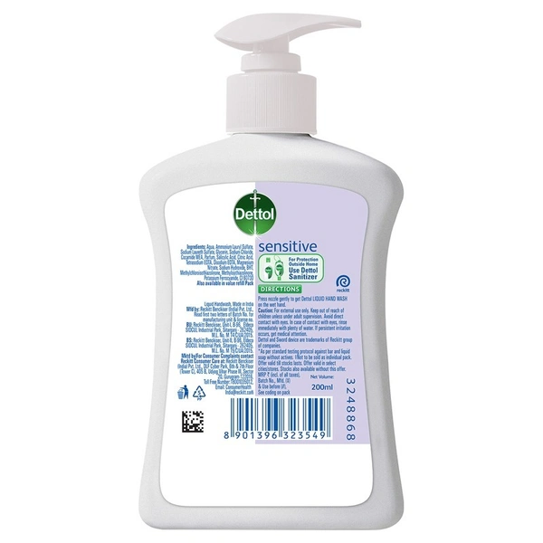 Dettol SensitiveLiquid Hand Wash 200 ml