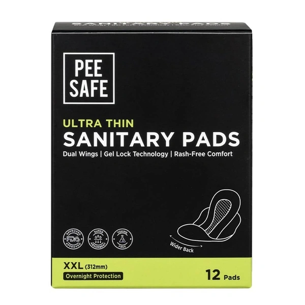 Pee Safe XXL Ultrathin Sanitary Pads 12 N