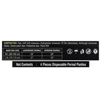 Pee Safe Pee safe L-XL Leakage Proof Disposable Period Panty 4 N