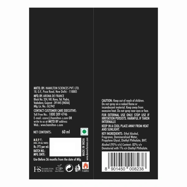 Denver Black Code Perfume 60 ml