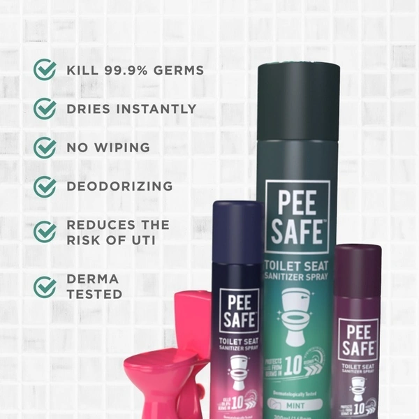 Pee Safe Toilet Seat Lavender Sanitizer Spray 50 ml