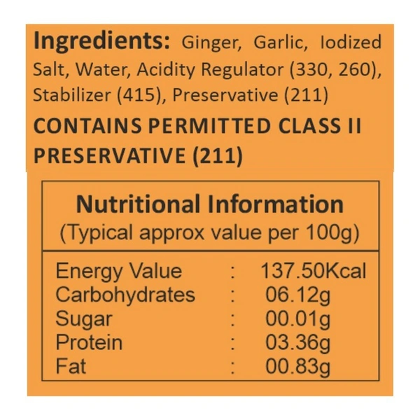 Surabhi Ginger Garlic Paste 200 G