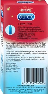 Durex Condom Extra Thin 10 N