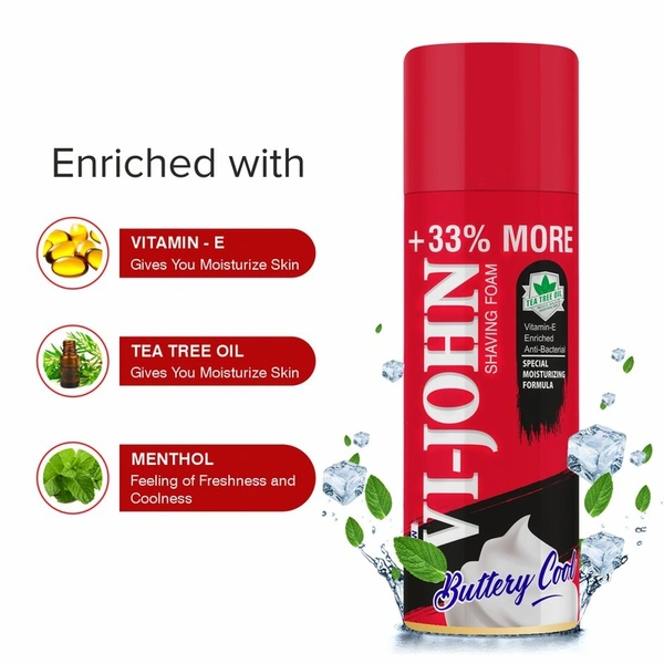Vi-John Buttery Cool Moisturizing Shaving Foam 400 g
