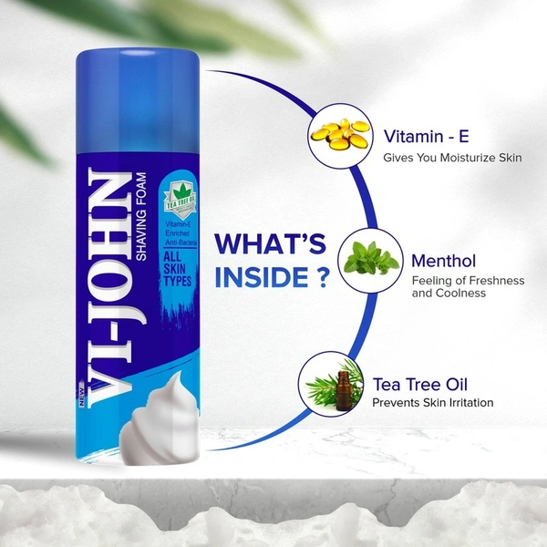 Vi-John Buttery Cool All Skin Types Shaving Foam 50 g