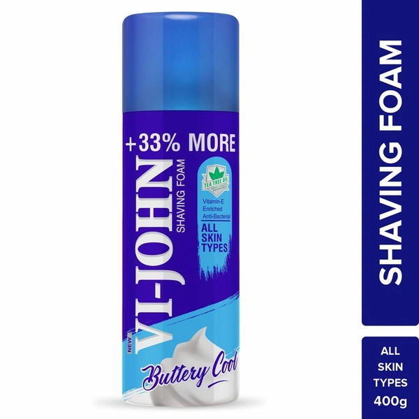 Vi-John Buttery Cool All Skin Type Shaving Foam 400 g