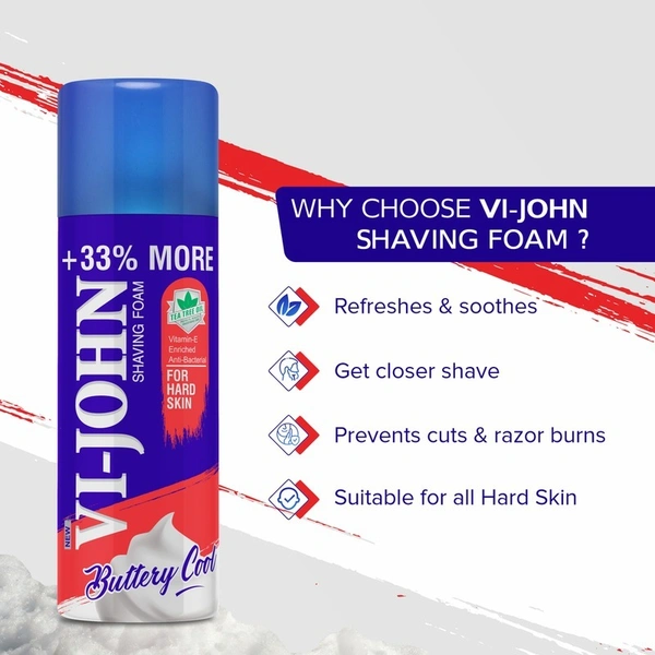 Vi-John Buttery Cool Hard Skin Shaving Foam 400 g