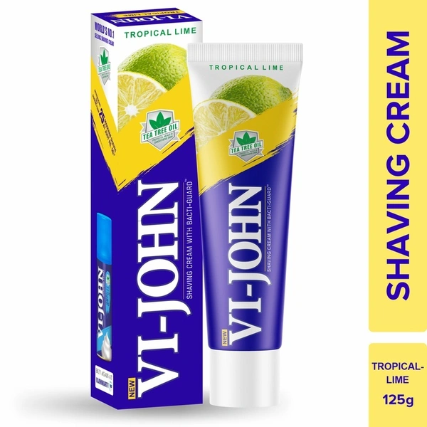 Vi-John Tropical Lime Shaving Cream 125 g