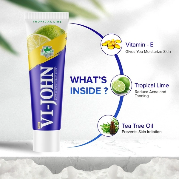 Vi-John Tropical Lime Shaving Cream 125 g