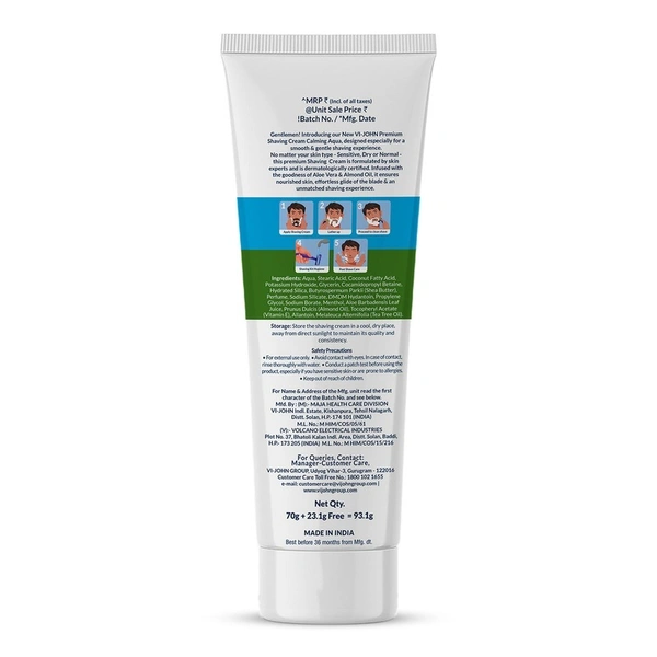 Vi-John Premium Shaving Crem 70 g +23.1 g