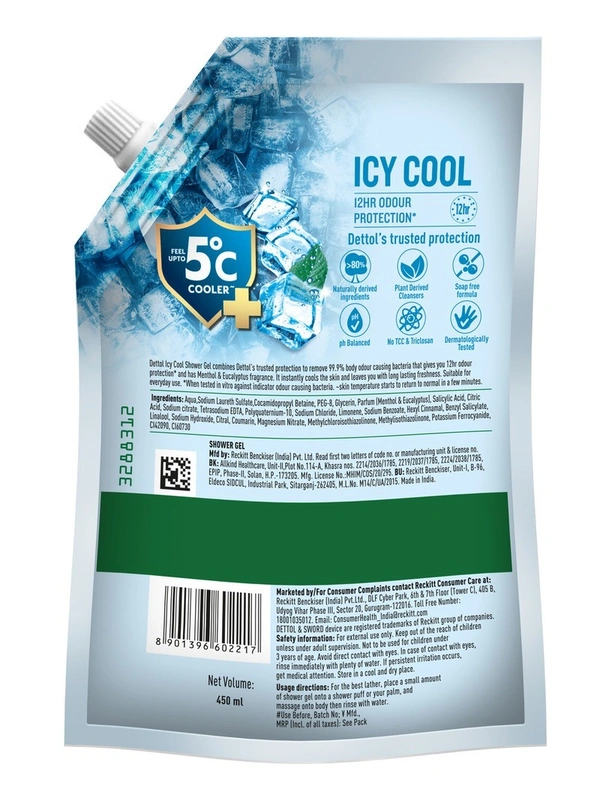 Dettol Icy Cool Body Wash 450 ml